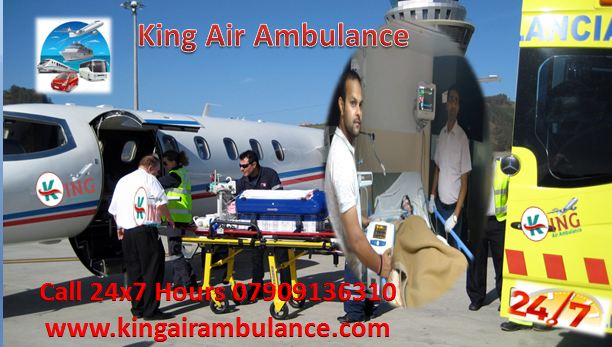 King Air and train ambulance patna to delhi with doctors ICU setup.JPG