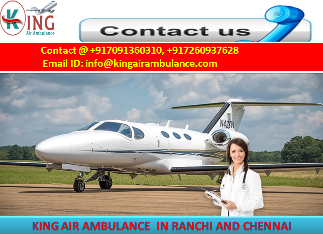 King Air Ambulance Ranchi to Chennai cost.PNG